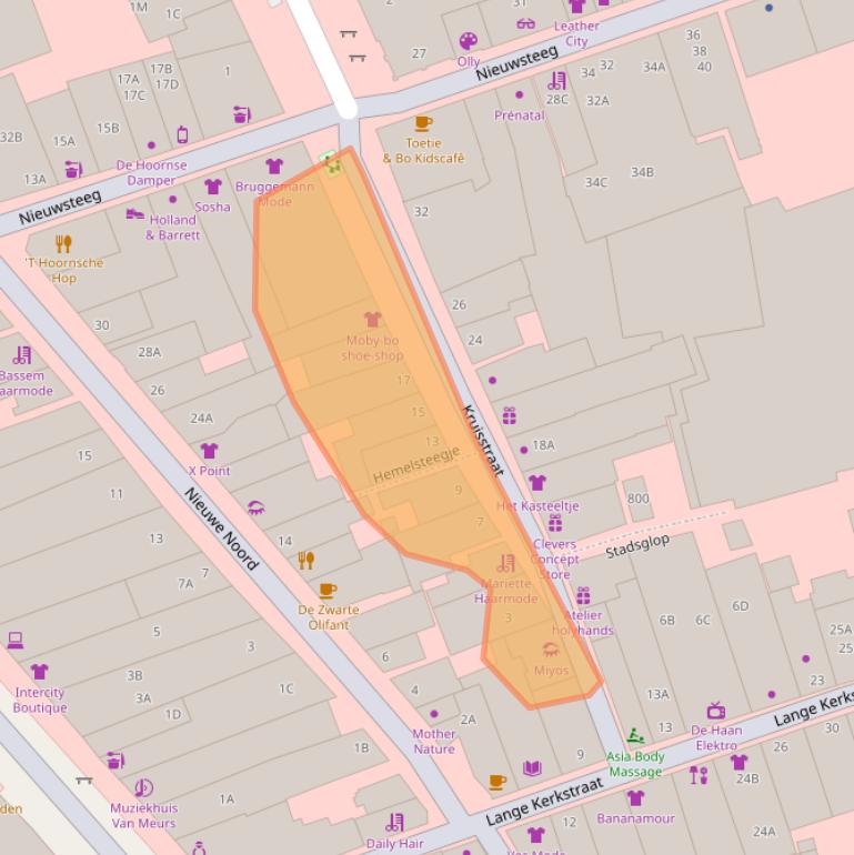 Kaart van postcodegebied 1621EH.