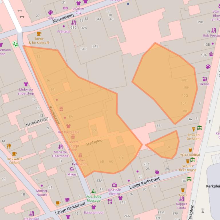 Kaart van postcodegebied 1621EJ.