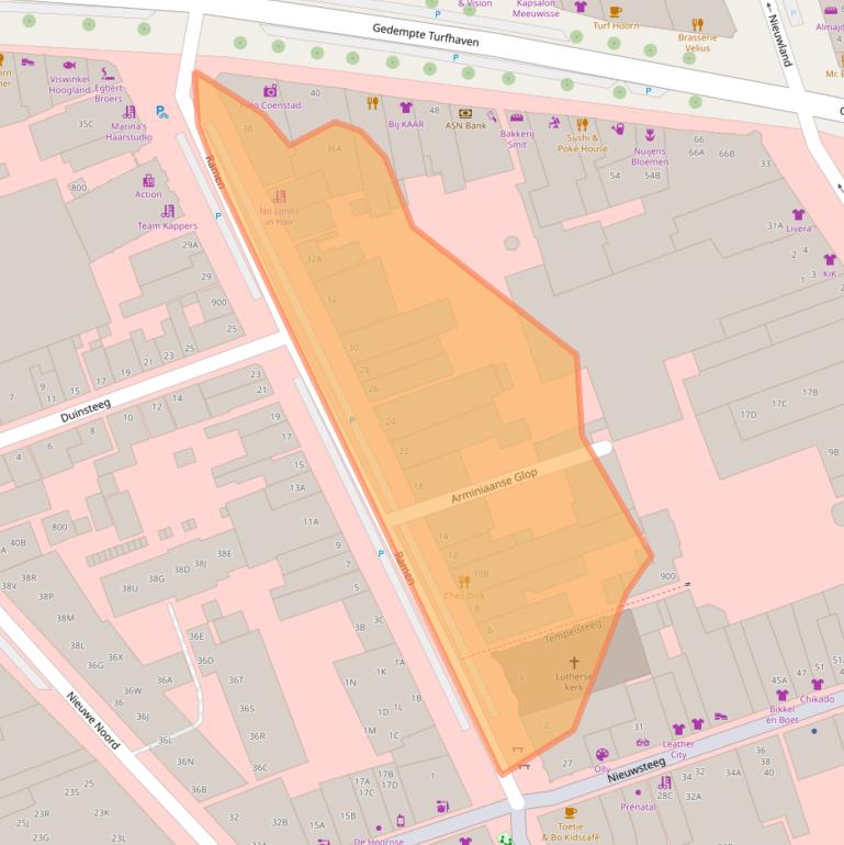 Kaart van postcodegebied 1621EL.