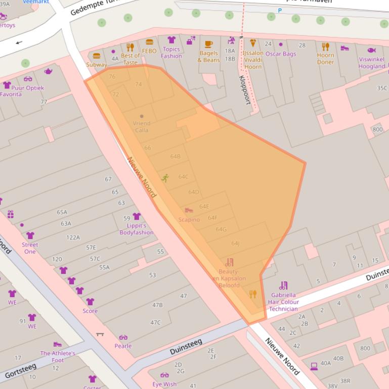 Kaart van postcodegebied 1621EP.