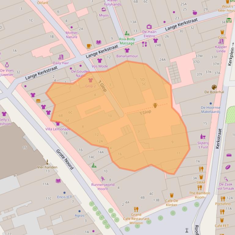 Kaart van postcodegebied 1621ES.