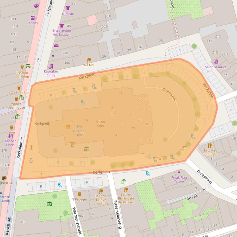 Kaart van postcodegebied 1621ET.