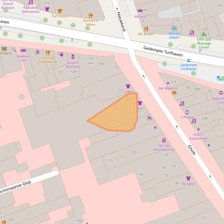 Kaart van postcodegebied 1621EV.