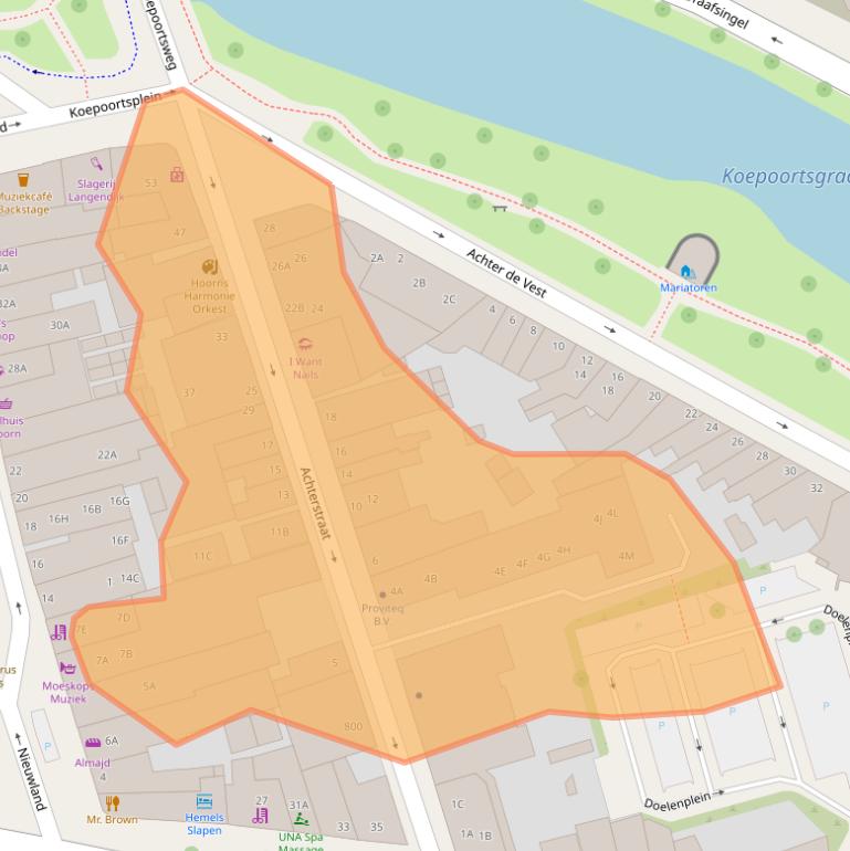 Kaart van postcodegebied 1621GH.