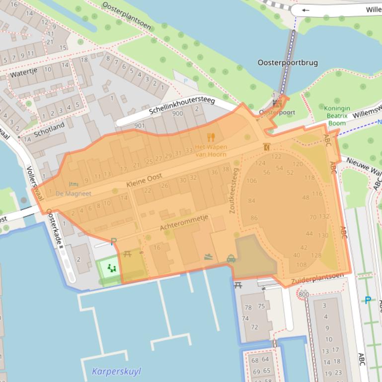 Kaart van postcodegebied 1621GR.