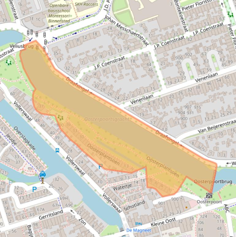 Kaart van postcodegebied 1621GT.