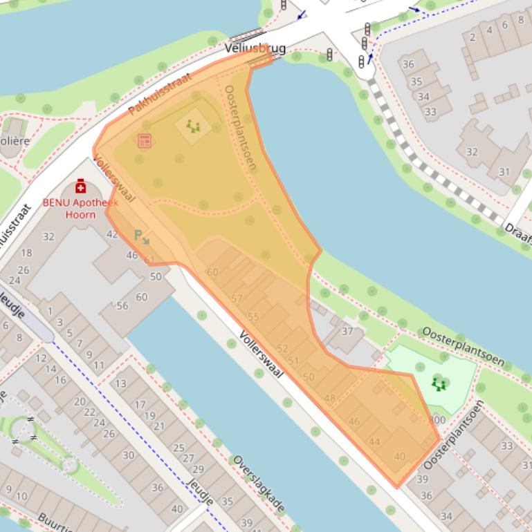 Kaart van postcodegebied 1621GX.