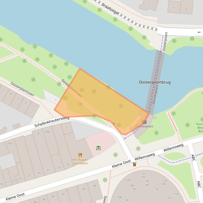 Kaart van postcodegebied 1621GZ.