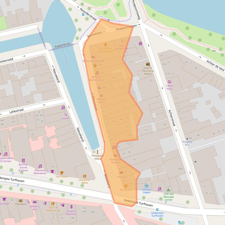 Kaart van postcodegebied 1621HK.