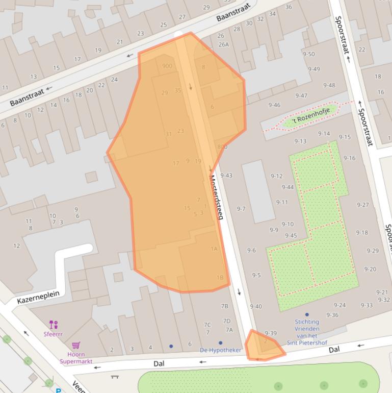 Kaart van postcodegebied 1621HR.