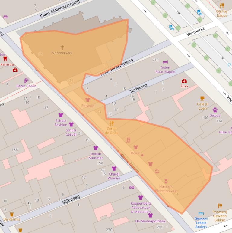 Kaart van postcodegebied 1621JG.