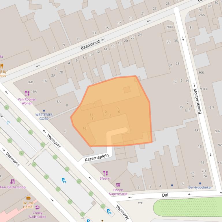 Kaart van postcodegebied 1621JK.