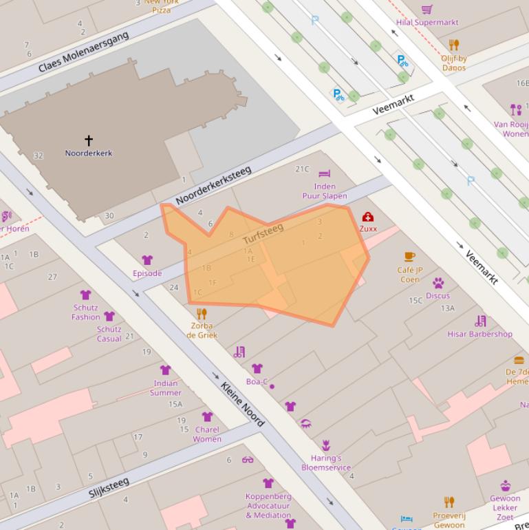 Kaart van postcodegebied 1621JM.