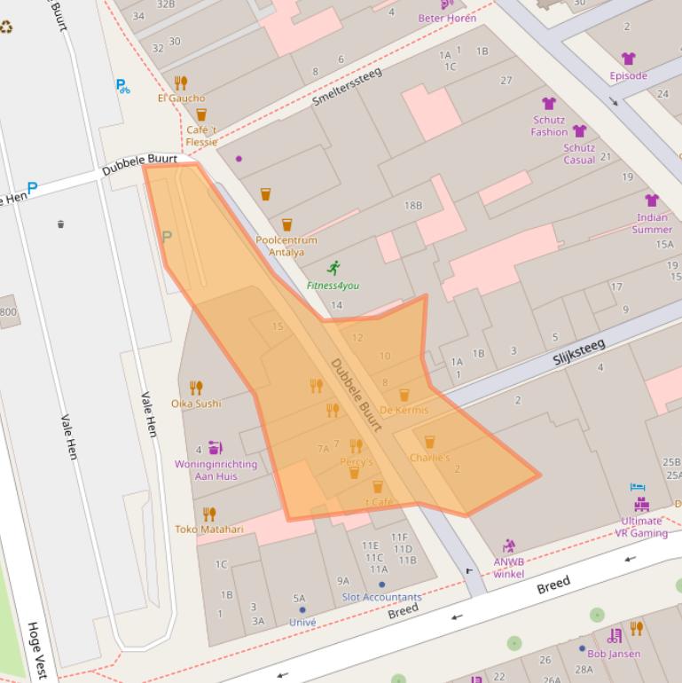 Kaart van postcodegebied 1621JV.