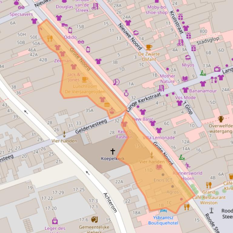 Kaart van postcodegebied 1621KD.