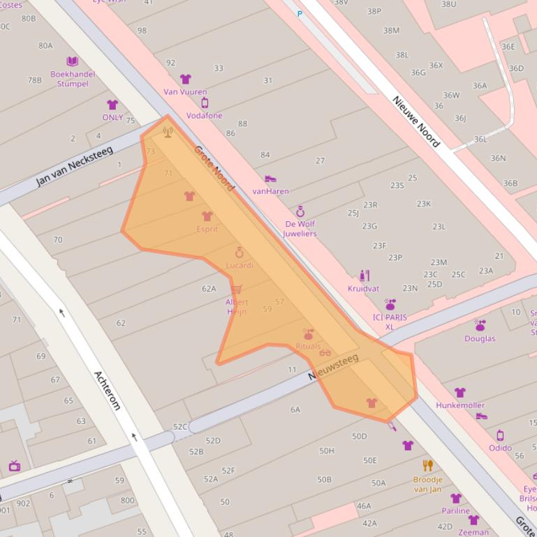 Kaart van postcodegebied 1621KE.