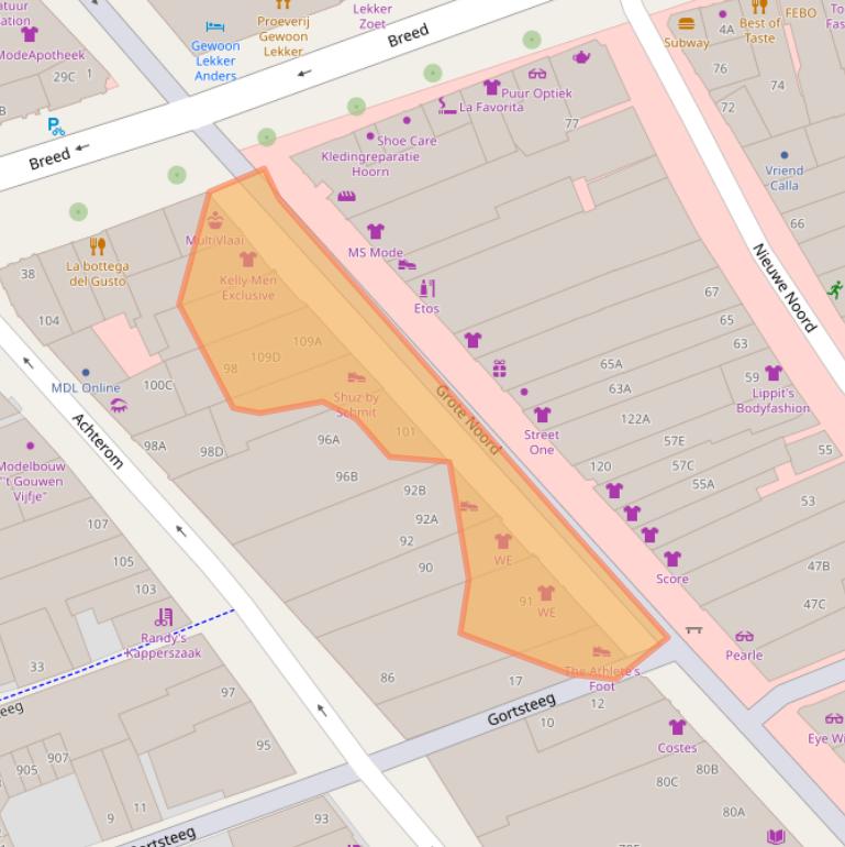 Kaart van postcodegebied 1621KH.