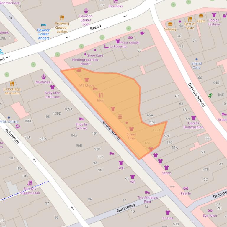 Kaart van postcodegebied 1621KM.