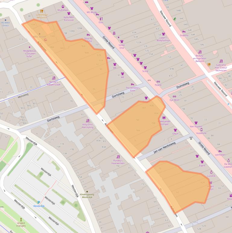 Kaart van postcodegebied 1621KW.