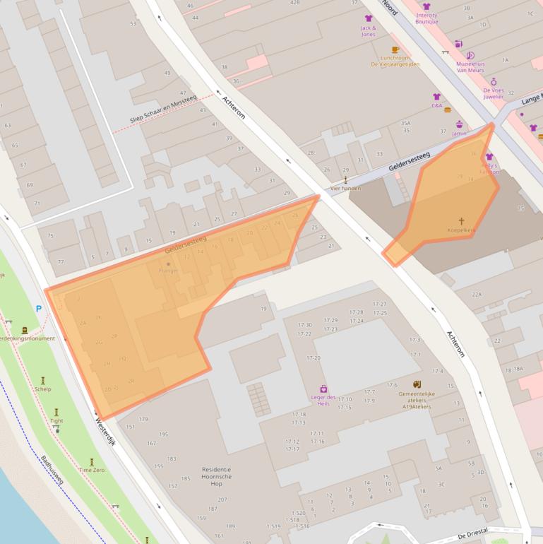 Kaart van postcodegebied 1621LB.