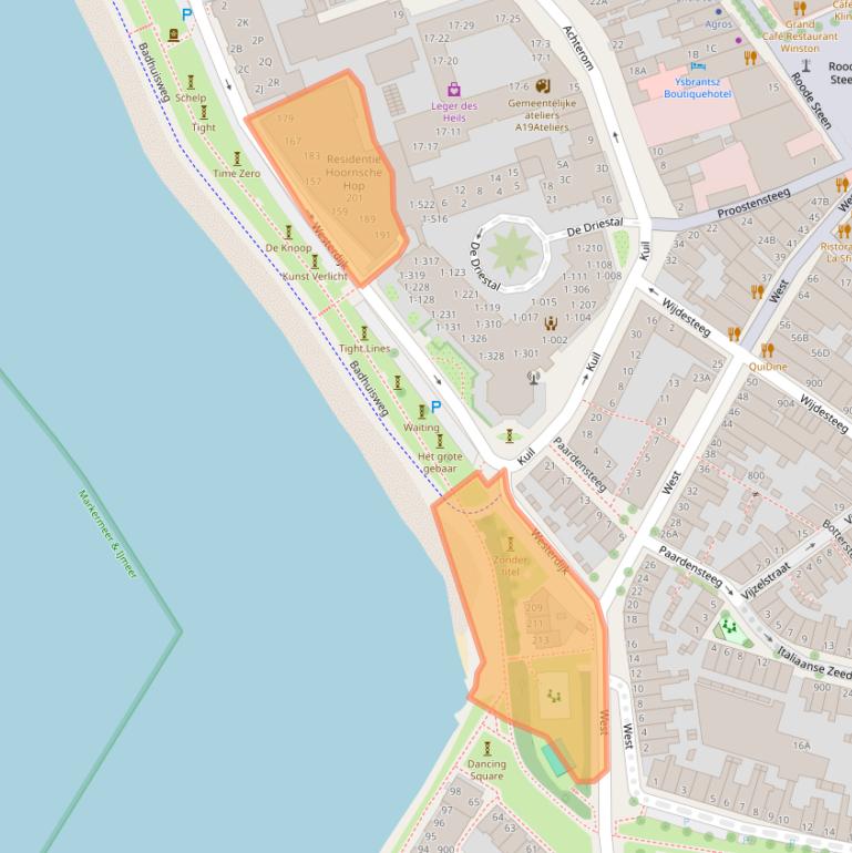 Kaart van postcodegebied 1621LN.