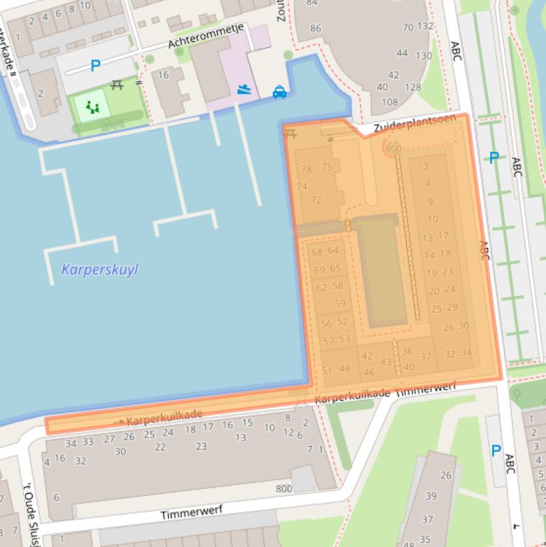 Kaart van postcodegebied 1621MA.