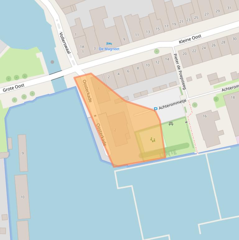 Kaart van postcodegebied 1621MH.