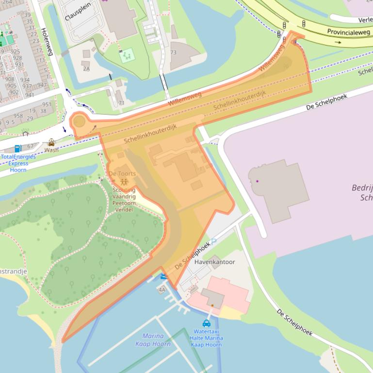 Kaart van postcodegebied 1621MJ.