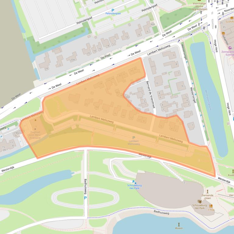 Kaart van postcodegebied 1622AA.