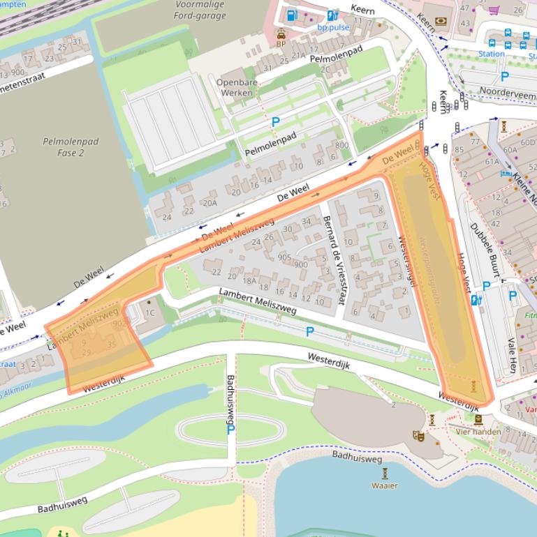 Kaart van postcodegebied 1622AG.