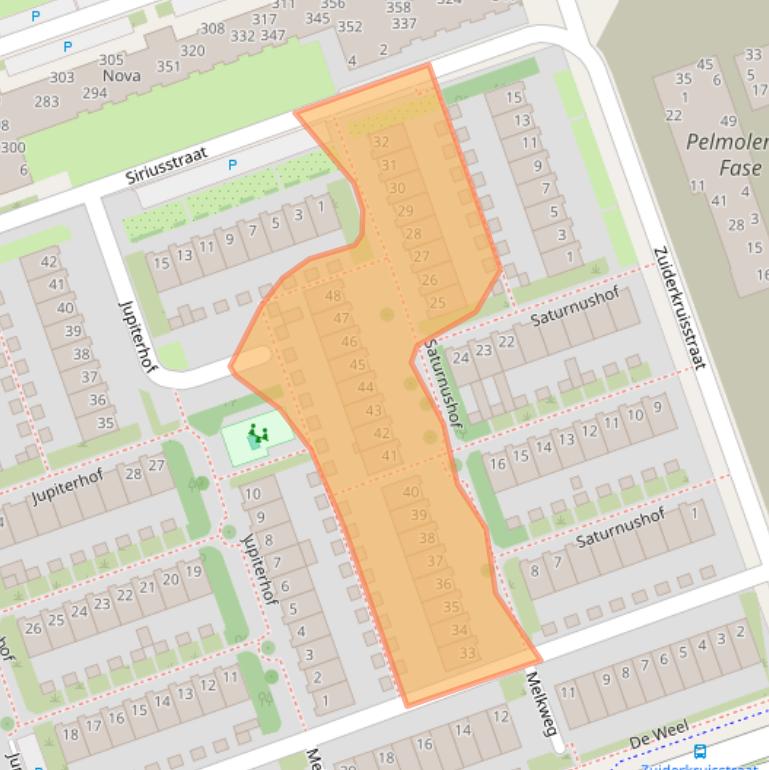 Kaart van postcodegebied 1622BD.