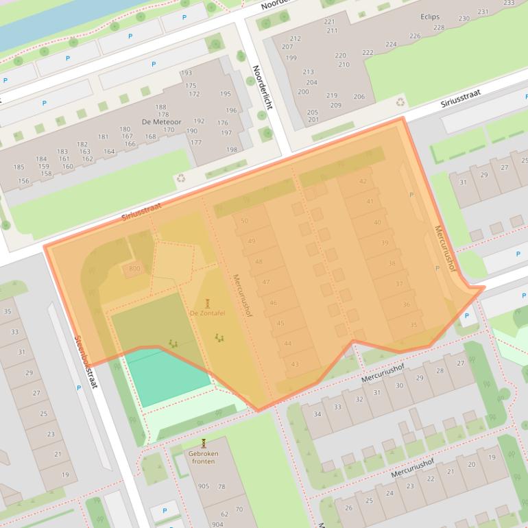 Kaart van postcodegebied 1622BL.