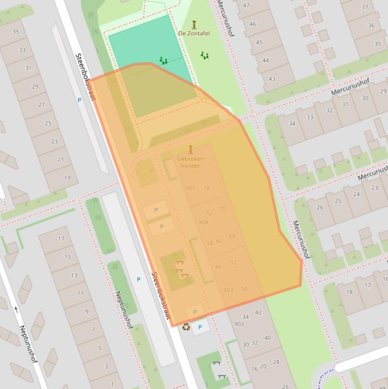 Kaart van postcodegebied 1622BP.