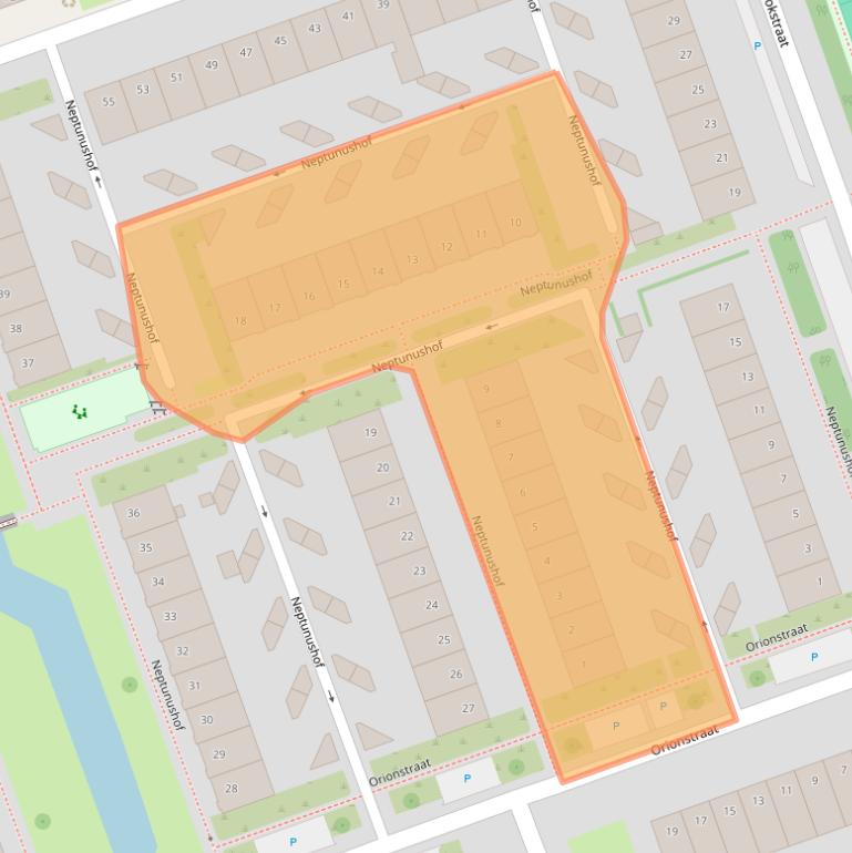 Kaart van postcodegebied 1622BT.