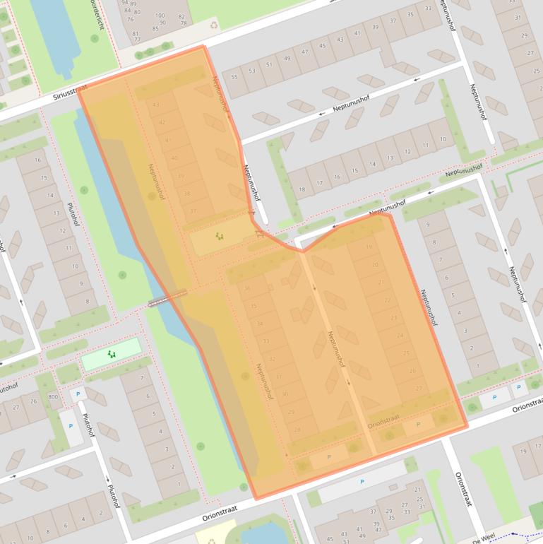 Kaart van postcodegebied 1622BV.