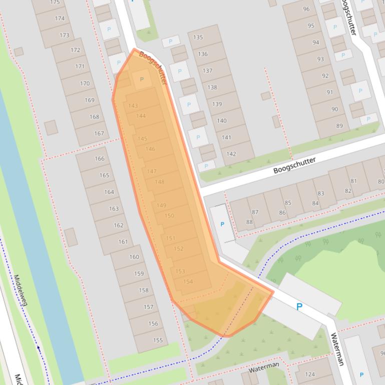 Kaart van postcodegebied 1622CK.