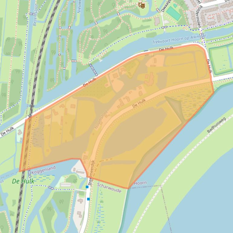 Kaart van postcodegebied 1622DZ.