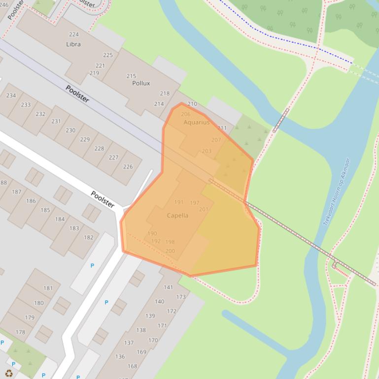 Kaart van postcodegebied 1622EN.