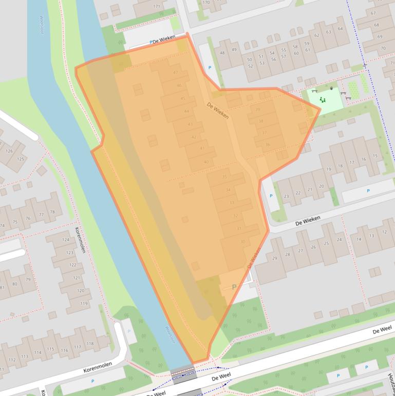 Kaart van postcodegebied 1622GM.