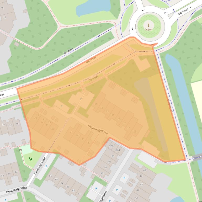 Kaart van postcodegebied 1622HE.