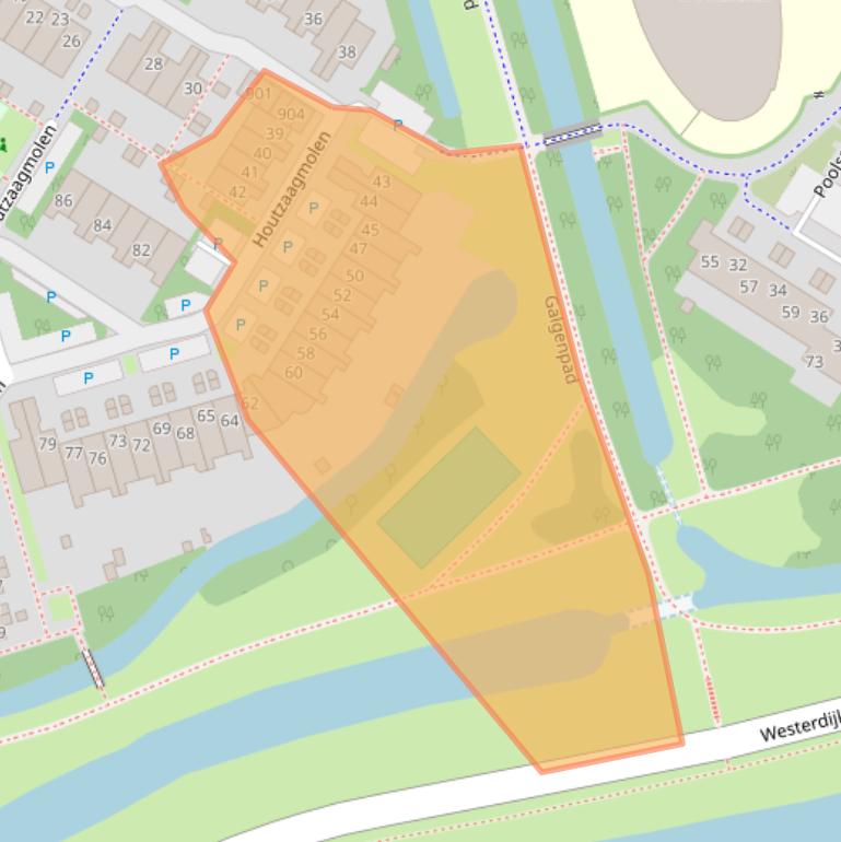 Kaart van postcodegebied 1622HG.