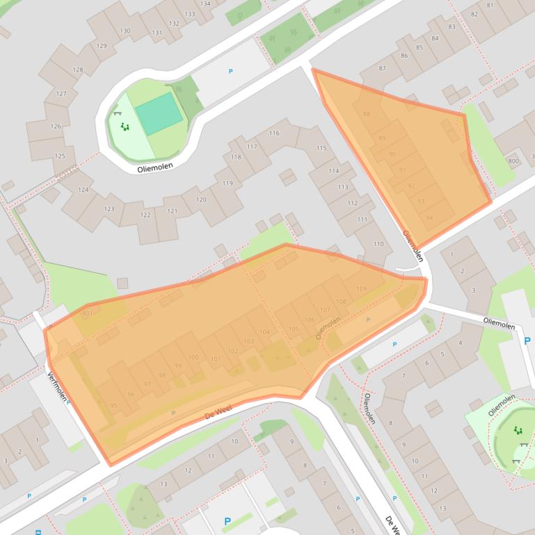 Kaart van postcodegebied 1622JN.