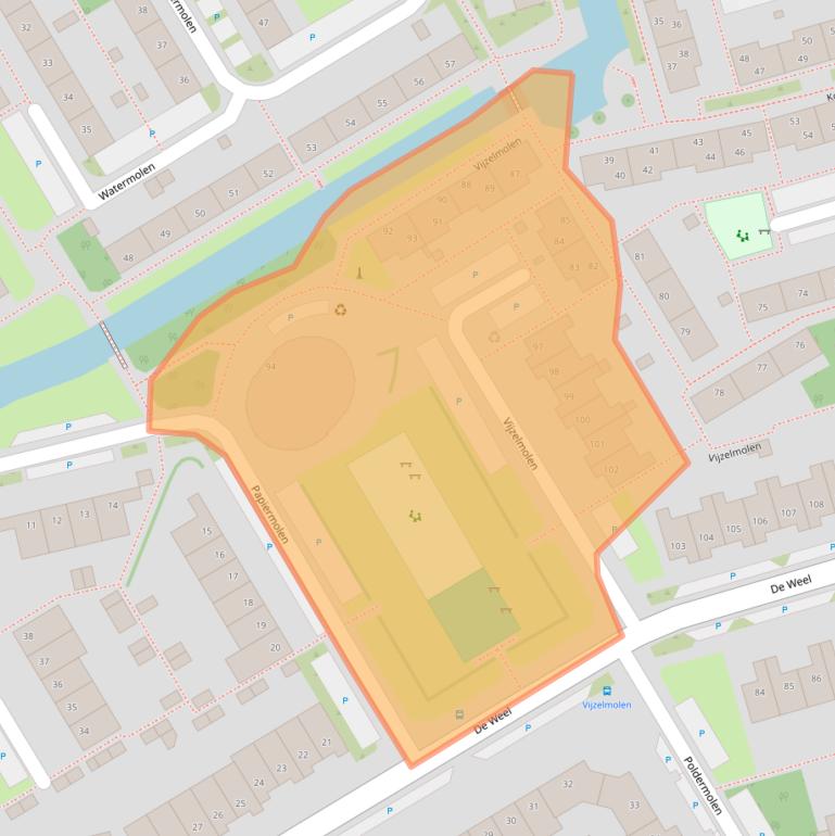 Kaart van postcodegebied 1622KM.