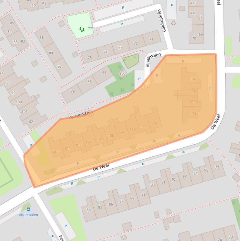 Kaart van postcodegebied 1622KN.
