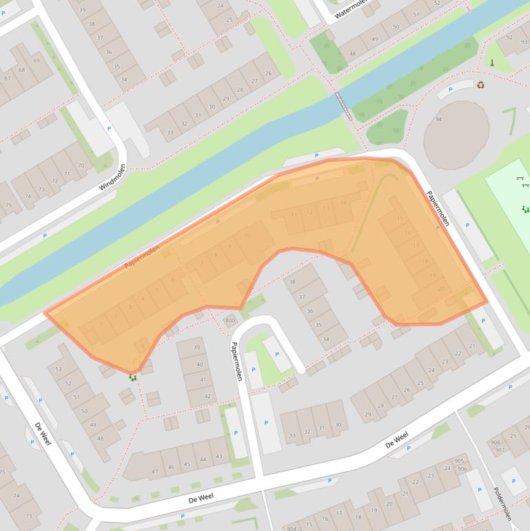 Kaart van postcodegebied 1622KT.