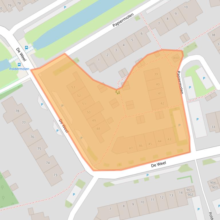Kaart van postcodegebied 1622KW.