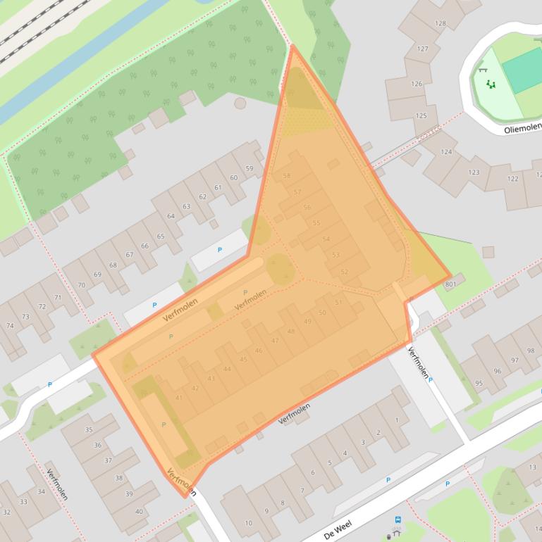 Kaart van postcodegebied 1622LN.