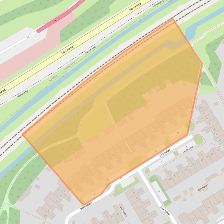 Kaart van postcodegebied 1622LP.