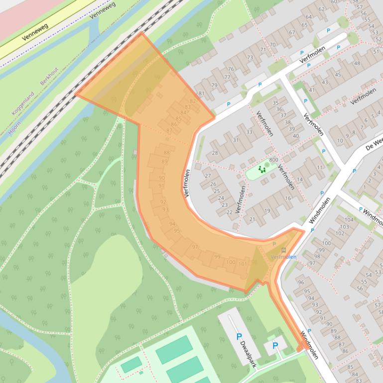 Kaart van postcodegebied 1622LR.