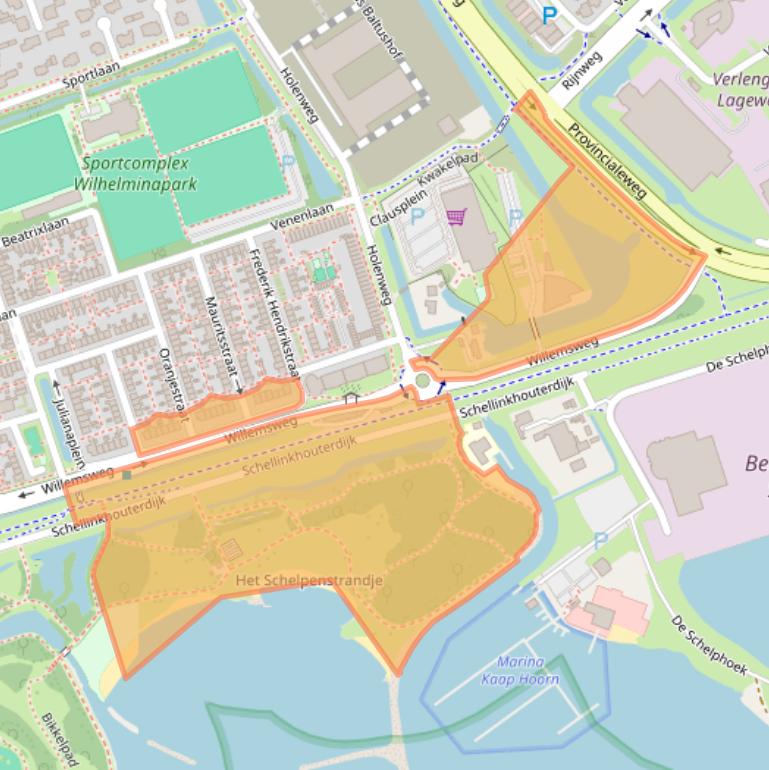 Kaart van postcodegebied 1623JB.